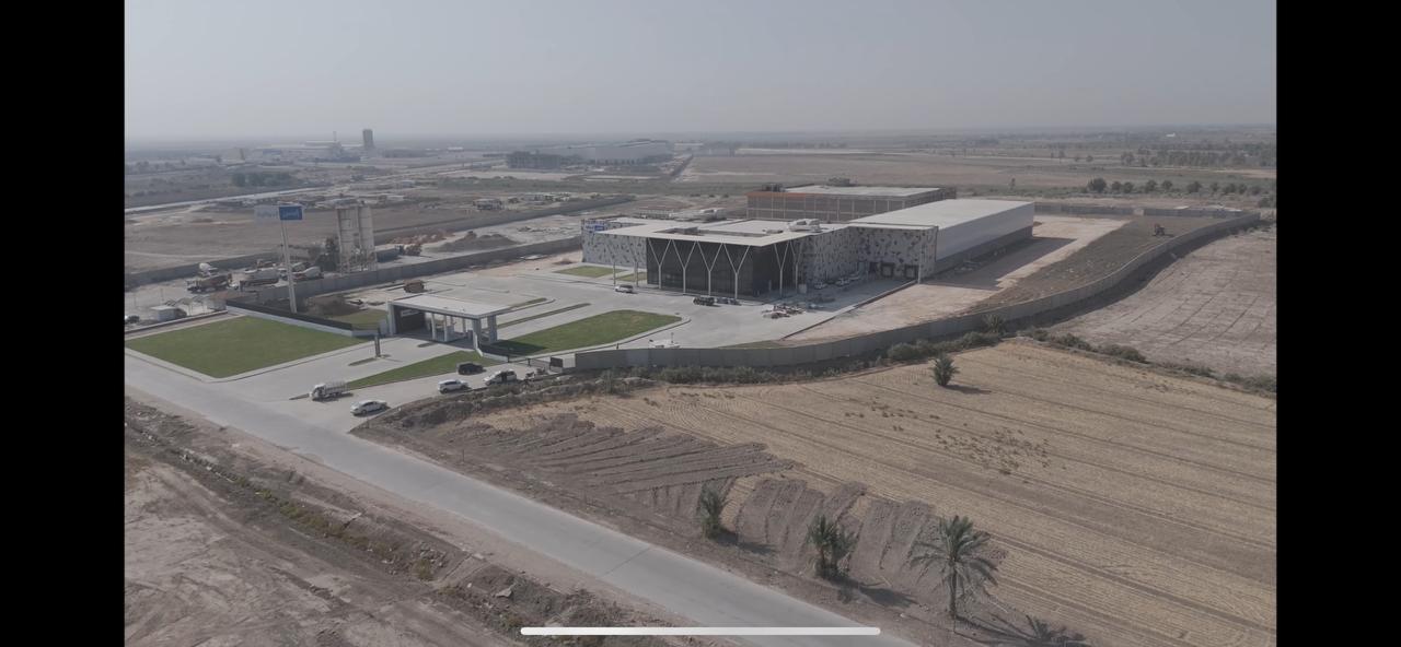 Aerial factory view