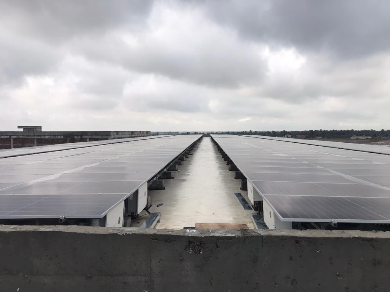 Rooftop solar panels